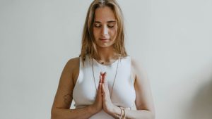 Woman Doing Yoga Inside A Room