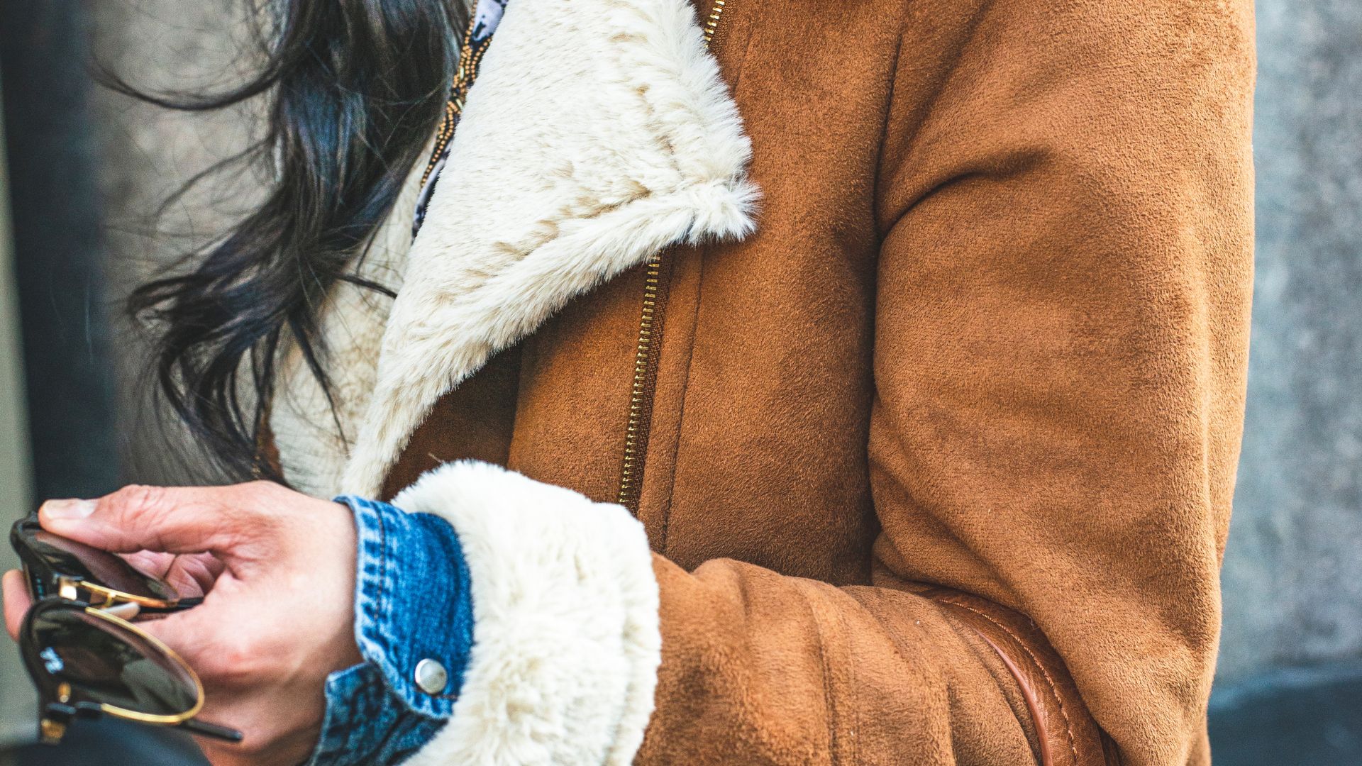 Woman Wearing Brown Coat