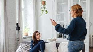 Women Talking in the Living Room